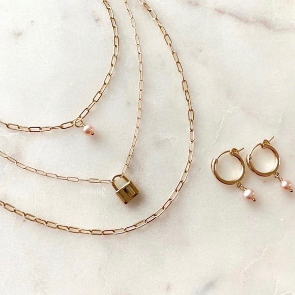 Petite Padlock Necklace - Picture 3 of 8